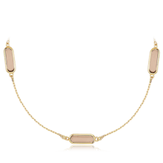 MINET Zlatý náhrdelník s kameny JMG0156BGN47