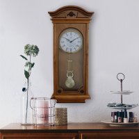 Dřevěné kyvadlové nástěnné hodiny E05.3893.50