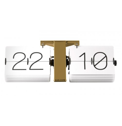 Designové překlápěcí hodiny 36cm Karlsson KA5602WH