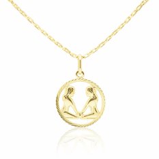 Zlatý přívěsek znamení Blíženců KLOP-070-ZBL