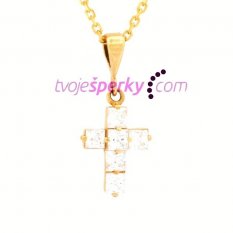 Křížek ze žlutého zlata KORP-246890748