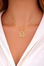 Zlatý přívěsek znamení Blíženců KLOP-070-ZBL