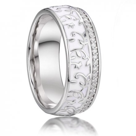 Stříbrný snubní prsten 037W925