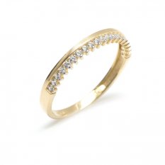 Zlatý prsten se zirkony ZR0022XJ81-4056