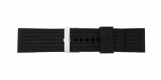 Černý silikonový řemínek MVX-SCA07 - 30 mm