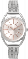 Stříbrné dámské hodinky MINET ICON SILVER ROSE MESH MWL5010