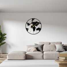 Designové kovové hodiny černé MPM World E04.4484.90