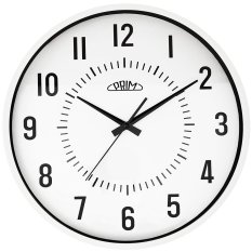 Designové plastové hodiny bílé PRIM Elementary - white E01P.4184.00