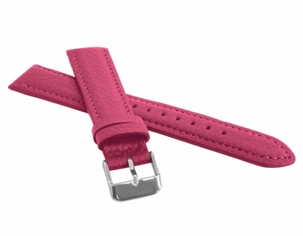 LAVVU Růžový polstrovaný řemínek BISON z luxusní kůže Top Grain 14 mm LSHUX14