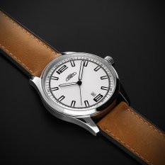 Pánské automatické hodinky PRIM Bold - C - ocelové pouzdro - černý/bílý číselník W01P.13239.C