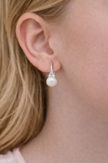 Perlové náušnice z bílého zlata Cutie C2235-55-C4-X-2