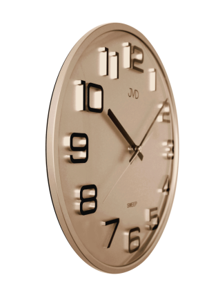 Nástěnné hodiny JVD SWEEP metal gold HX2472.8