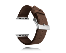 Tmavě hnědý kožený řemínek pro APPLE WATCH 38-40 mm LAVVU Top Grain LSXACS1