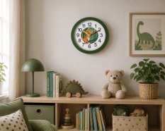 Dětské nástěnné hodiny JVD dinosaurus HP612.D15