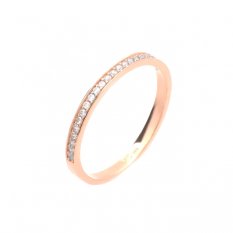 Prsten z růžového zlata RA000815