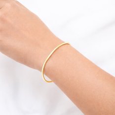 MINET Moderní zlatý náramek JMG0178WGB17