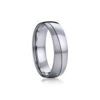 Snubní ocelové prsteny s brilianty 035M316