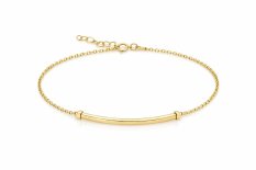 MINET Zlatý náramek s tyčkou JMG0298WGB17