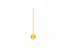 Zlaté kulaté kyvadlo na hodiny 50 mm | 255 mm APP050G