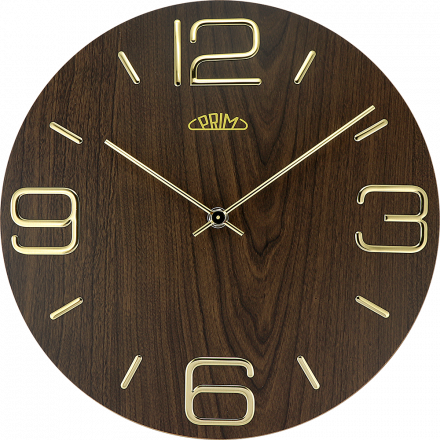 Nástěnné hodiny PRIM Timber Noble I E01P.4084.54