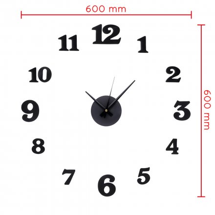Nalepovací nástěnné hodiny E01.3508.90