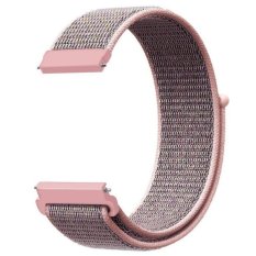 Růžový řemínek na suchý zip NYPNK22 - 22 mm