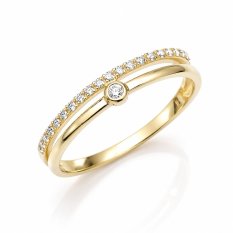 Elegantní zlatý prsten ze žlutého zlata ZR0270XJ71-7057