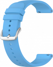 Světle modrý silikonový řemínek na hodinky LS00J20 - 20 mm