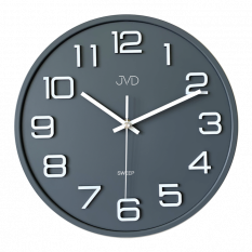 Nástěnné hodiny JVD SWEEP šedé HX2472.1