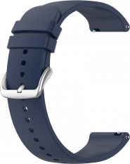 Tmavě modrý silikonový řemínek na hodinky LS00L22 - 22 mm