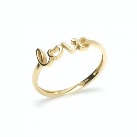 Dívčí zlatý prsten LOVE KO-221897307/48
