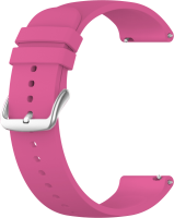 Růžový silikonový řemínek na hodinky LS00X22 - 22 mm