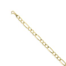 Pánský zlatý náramek figaro 21 cm CBAH0004