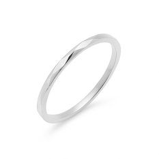 Jemný prsten z bílého zlata RA000703