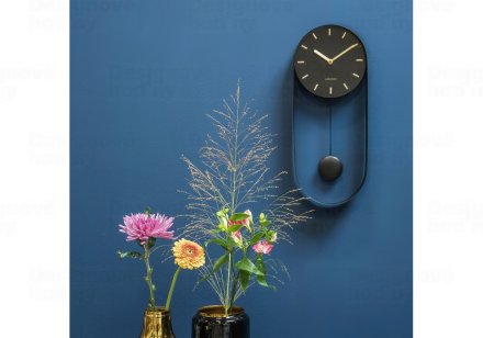 Designové kyvadlové nástěnné Karlsson hodiny 5822BK Designové kyvadlové nástěnné Karlsson hodiny 5822BK