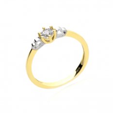 Zásnubní prsten ze žlutého zlata KO-226812153/52