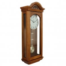 Nástěnné dřevěné hodiny hnědé PRIM Retro Kyvadlo II - A E03P.4167.50.A