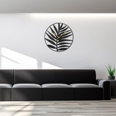 Designové kovové hodiny černé MPM Nature E04.4479.90