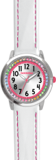 CLOCKODILE Bílé dívčí dětské hodinky s kamínky CWG5232