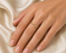 MINET Elegantní zlatý prsten JMG0418WGR52