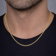Masivní zlatý řetízek na přívěsek Ankr 50 cm KO-27190023/50
