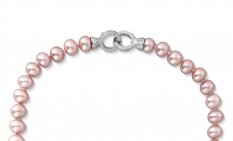 Luxusní stříbrný perlový náhrdelník SVLN0010SD2P245