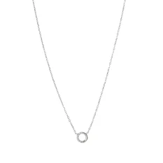 Stříbrný náhrdelník Shiny Circle AL3977-Argento