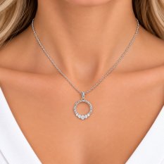 Přívěsek z bílého zlata AUH0142-W-WH-0170