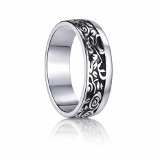 Elegantní stříbrný snubní prsten zdobený smaltem 043M925AG64