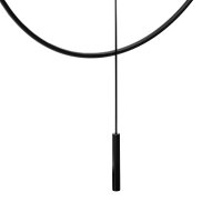 Designové kovové hodiny černé MPM RUNDO E04.4286.90