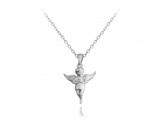 Stříbrný náhrdelník MINET ANDÍLEK JMAN0187N45