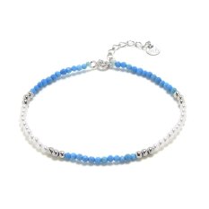 Stříbrný náramek modrý HOWLIT XBA17-2