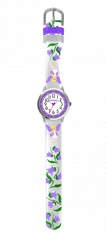 Dívčí hodinky s fialovými vílami CLOCKODILE FAIRIES CWG5082