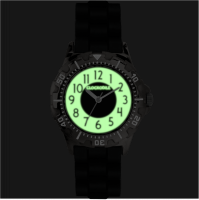 CLOCKODILE Svítící černé sportovní chlapecké dětské hodinky SPORT 4.0 CWB0084